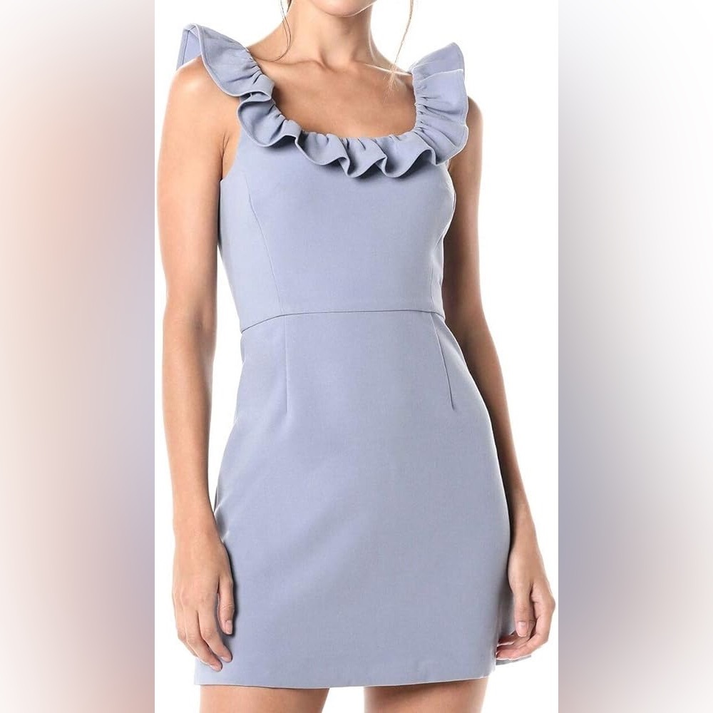 French Connection Women's Whisper Light Ruffle Dress